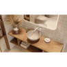 Design Korek klik-klak umywalkowo bidetowy, korpus czarny mat, pokrywa ceramiczna cappucino mat EXCELLENT ARIN.1485.K.01.CAMBL