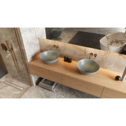 Design Korek klik-klak umyw./bidet, złoty połysk, pokrywa ceramiczna mint blue mat EXCELLENT ARIN.1485.K.01.MBMGL