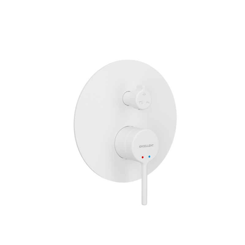 PI bateria prysznicowo-wannowa podtynkowa 3 funkcyjna, biały mat EXCELLENT AREX.1247WH