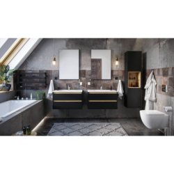 Kuadro Lustro 80x60cm Czarny Mat EXCELLENT DOEX.KU080.060.BL