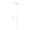 PI zestaw prysznicowo-wannowy podtynkowy 3 funkcyjny z deszczownicą 25 cm , biały mat EXCELLENT AREX.SET.1247WH
