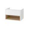 Tuto Szafka P/U 80 Biały/Dąb EXCELLENT MLEX.0101.800.WHBL