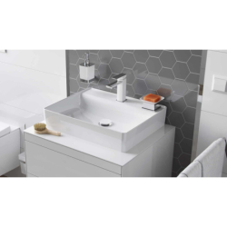 Design Korek klik-klak umywalkowy, korpus chrom, pokrywa ceramiczna śnieżnobiały EXCELLENT ARIN.1485.K.02.WHCR