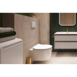 Nest przycisk spłukujący do stelaża podtynkowego WC Flaro Expert, biały połysk EXCELLENT INEX.NE220.150.WH