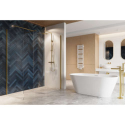 Vidoq walk-in , ścianka prosta 90cm, ścianka gięta 83cm, powłoka CC, złoty połysk EXCELLENT KAEX.1507.K.0900.0830.GL