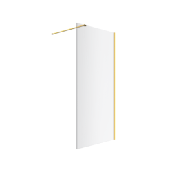 Vidoq walk-in ścianka prysznicowa prosta 80x200 cm, powłoka Clean Control, złoty szczotkowany EXCELLENT KAEX.1506.K.800.GB