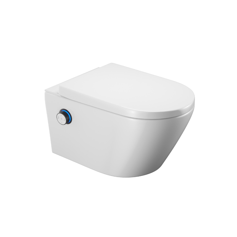 Dakota 2.0 toaleta myjąca D2, pokrętło sterujące czarny mat EXCELLENT CEEX.4024.K.D2.WHBL