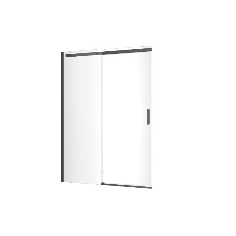 Rols drzwi wnękowe przesuwne 140x200 cm powłoka Clean Control, czarny mat EXCELLENT KAEX.2612.K.1400.BL