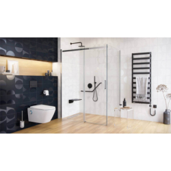 Rols kabina narożna 100x90 cm z drzwiami przesuwnymi 100 cm, powłoka Clean Control, chrom EXCELLENT KAEX.2616.K.1000.0900.CR