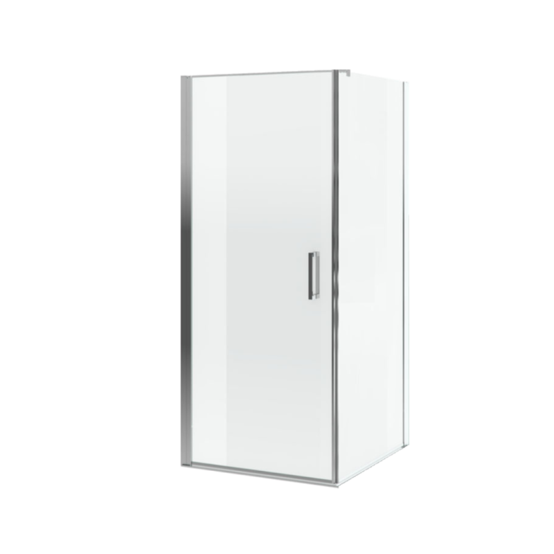 Mazo kabina narożna 80x90 cm, drzwi wahadłowe pojedyncze 80 cm, Clean Control, chrom EXCELLENT KAEX.3021.K.1010.8090.CR