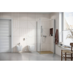 Mazo kabina narożna 90x90 cm, drzwi wahadłowe pojedyncze 90 cm, Clean Control, chrom EXCELLENT KAEX.3021.K.1010.9090.CR