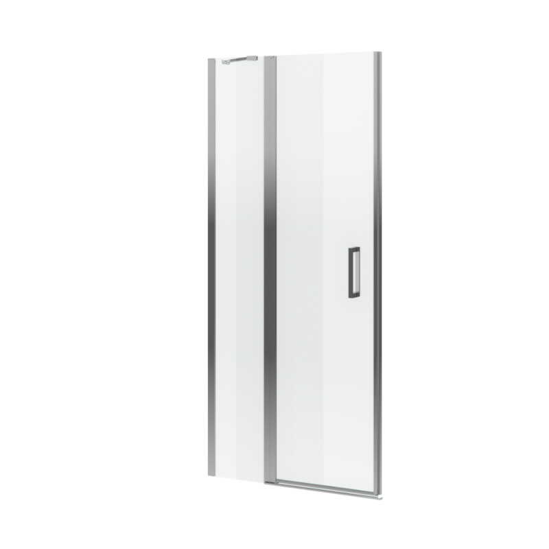 Mazo drzwi wnękowe wahadłowe pojedyncze 100x195 cm ze ścianką stałą, Clean Control, chrom EXCELLENT KAEX.3025.K.1010.1000.CR