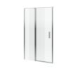 Mazo drzwi wnękowe wahadłowe pojedyncze 140x195 cm ze ścianką stałą, Clean Control, chrom EXCELLENT KAEX.3025.K.1010.1400.CR