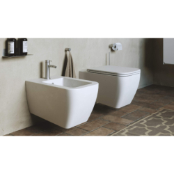 Quadra Vertigo zestaw miska WC bezrantowa, z deską wolnoopadającą slim, biały połysk EXCELLENT CESD.WCQDRSV.K.WH