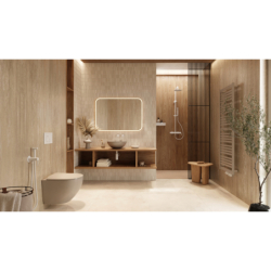 Luqa miska WC 48 cm wisząca bezrant, sys. spłuk. Spin 360, z deską wolnoopad., cappucino mat EXCELLENT CEAC.6403.K.6405.480.CAM
