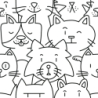 OH MY CAT SATYNA 25X25 GAT.1 (P.62137)
