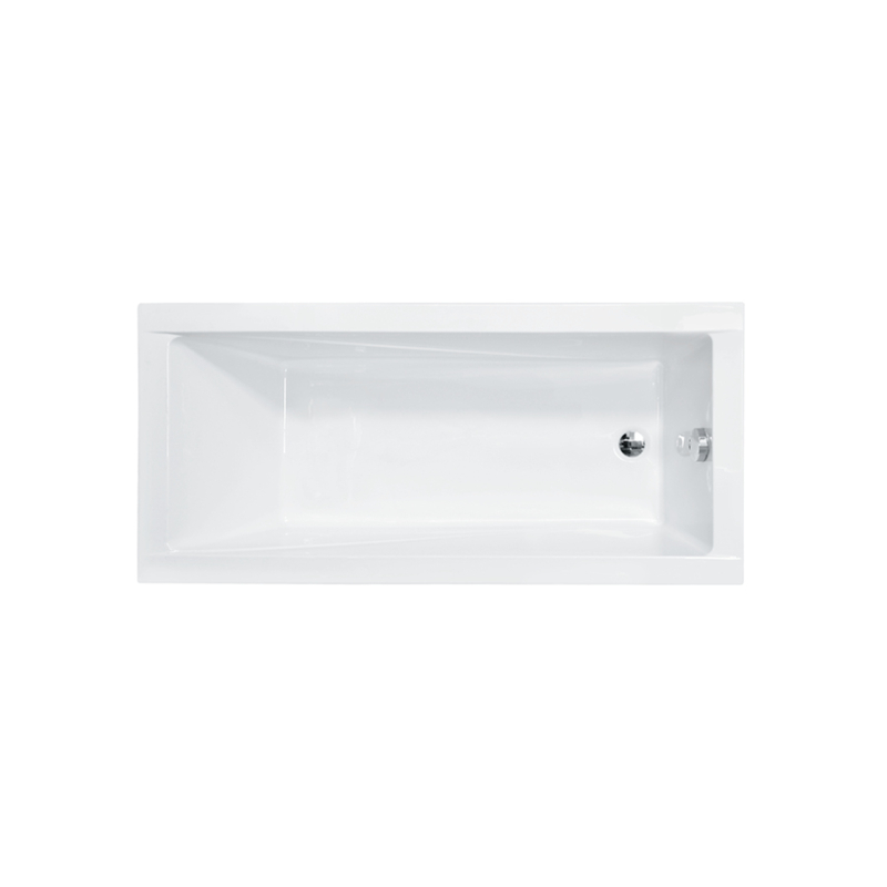 Ellen Slim Wanna prostokątna do zabudowy, akrylowa, z przelewem, 1600x700 mm EMPORIA BS-WAM160