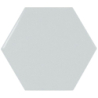 SCALE HEXAGON SKY BLUE POŁYSK 12,4X10,7 (P.62993)