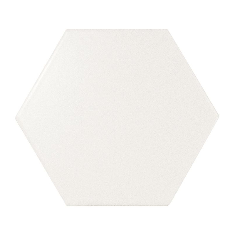 SCALE HEXAGON WHITE MAT 12,4X10,7 (P.63053)