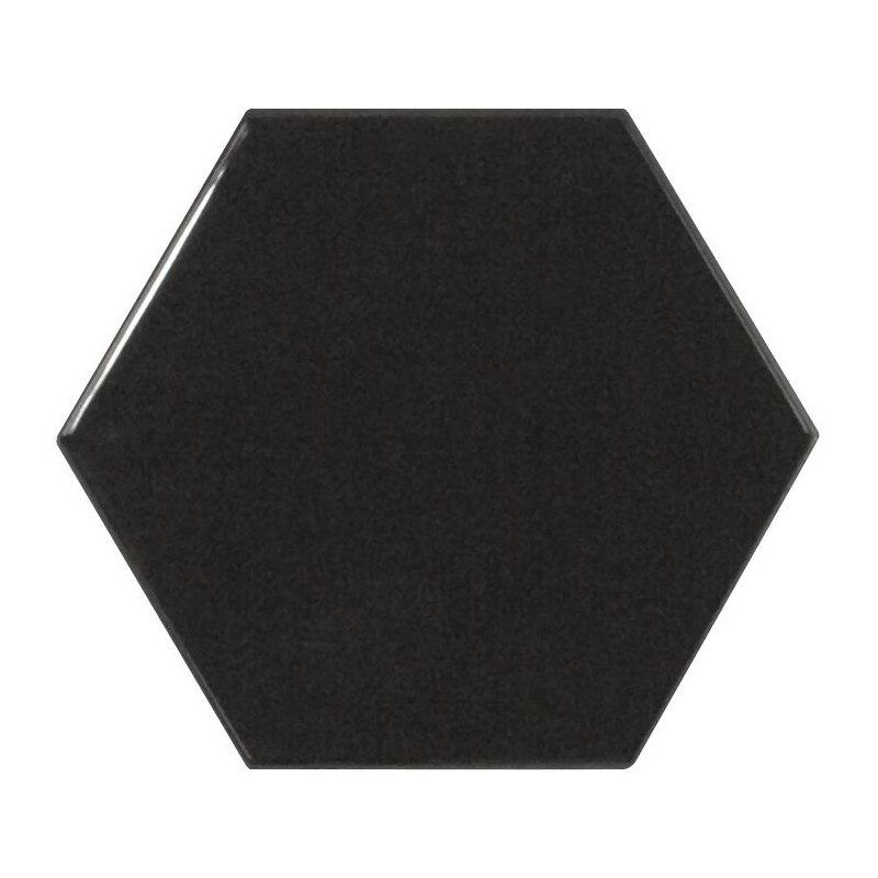 SCALE HEXAGON BLACK POŁYSK 12,4X10,7 (P.63079)