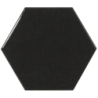 SCALE HEXAGON BLACK POŁYSK 12,4X10,7 (P.63079)