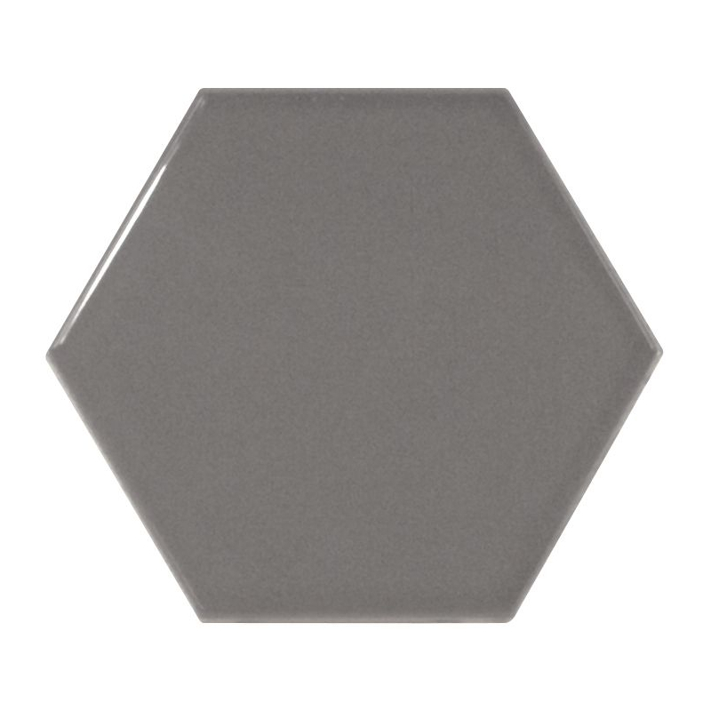 SCALE HEXAGON DARK GREY POŁYSK 12,4X10,7 (P.63131)