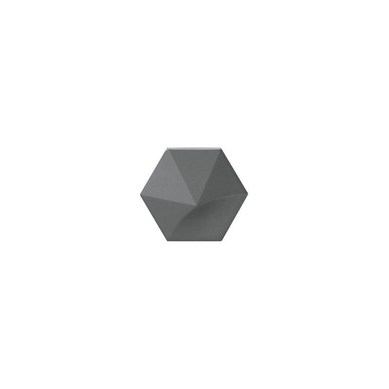 OBERLAND DARK GREY HEXAGON POŁYSK 12,4X10,7 (P.63231)