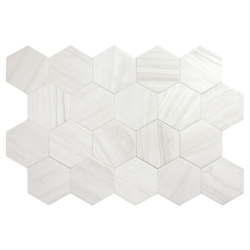 LITHOS WHITE HEXAGON MAT...