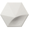 OBERLAND WHITE HEXAGON POŁYSK 12,4X10,7 (P.63241)