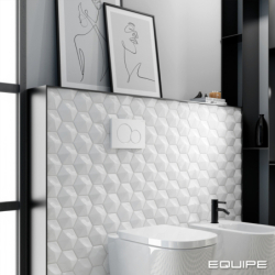 OBERLAND WHITE HEXAGON POŁYSK 12,4X10,7 (P.63241)
