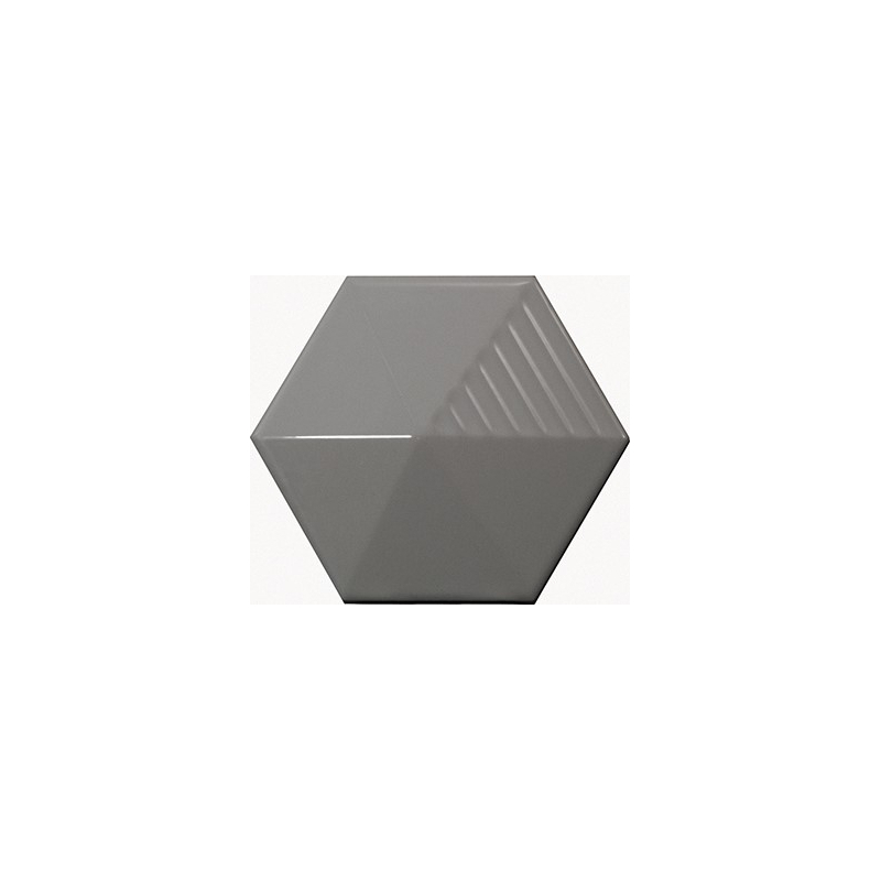 UMBRELLA DARK GREY HEXAGON POŁYSK 12,4X10,7 (P.63279)