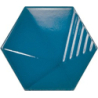 UMBRELLA ELECTRIC BLUE HEXAGON POŁYSK 12,4X10,7 (P.63283)