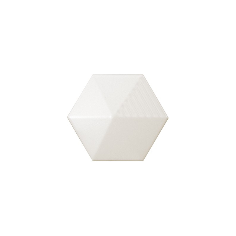UMBRELLA WHITE HEXAGON MAT 12,4X10,7 (P.63299)