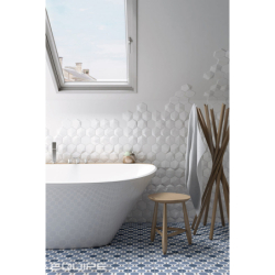 UMBRELLA WHITE HEXAGON MAT 12,4X10,7 (P.63299)