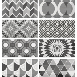 METRO PATCHWORK B&W POŁYSK...