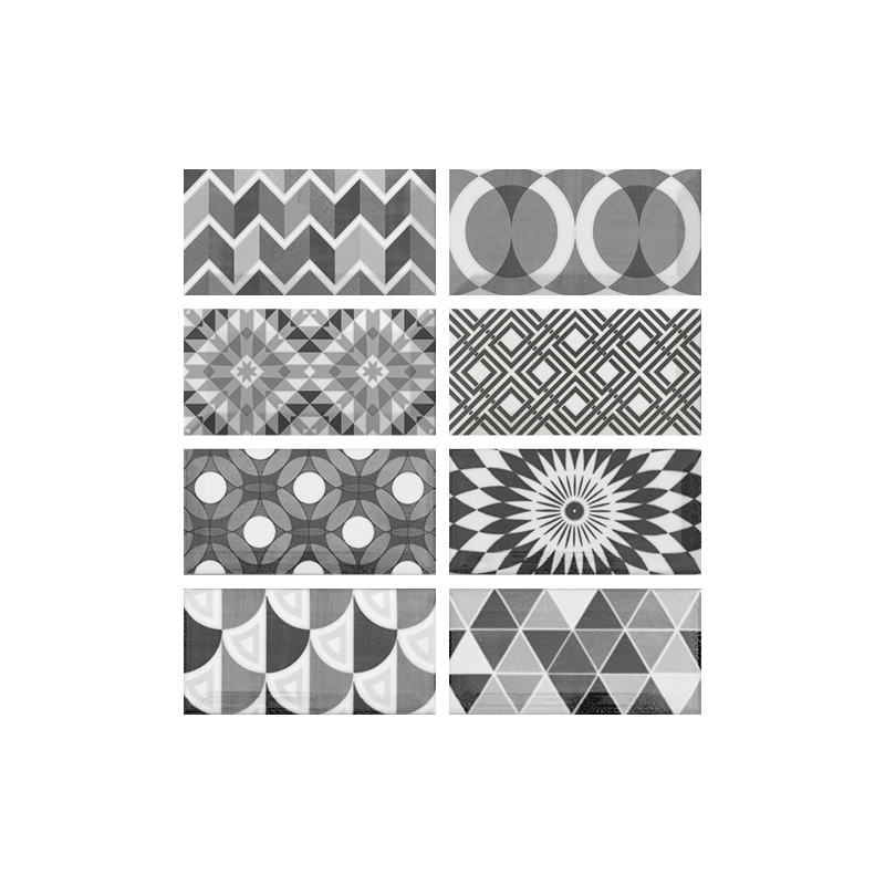 METRO PATCHWORK B&W POŁYSK 7,5X15 (P.63355)