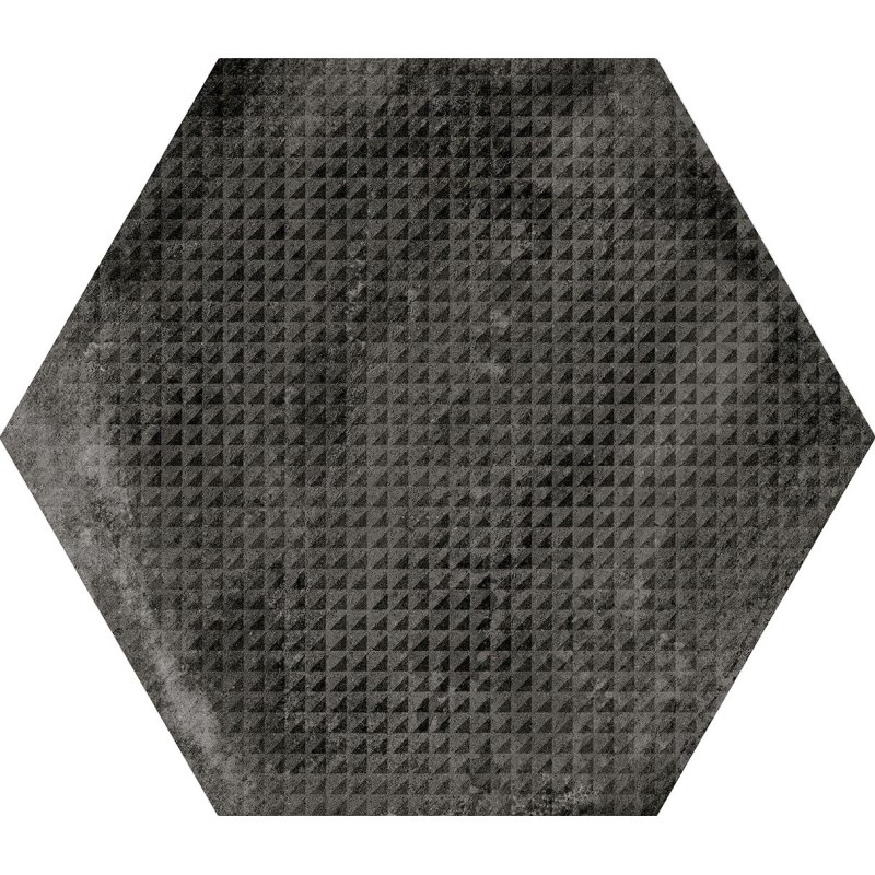 URBAN HEXAGON MELANGE DARK MAT 29,2X25,4 (P.64043)