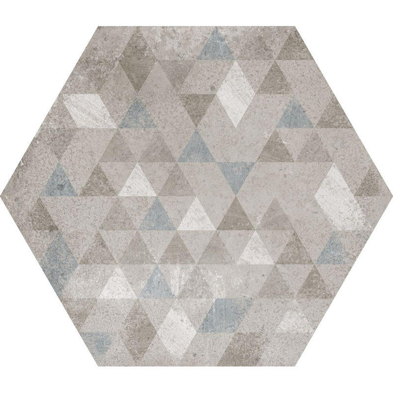 URBAN HEXAGON FOREST SILVER MAT 29,2X25,4 (P.64051)
