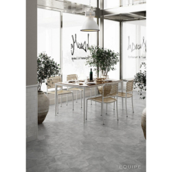 URBAN HEXAGON SILVER MAT 29,2X25,4 (P.64055)