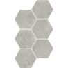 URBAN HEXAGON MELANGE SILVER MAT 29,2X25,4 (P.64059)