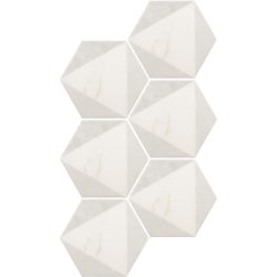 CARRARA HEXAGON PEAK MAT 17,5X20 (P.64221)