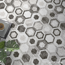 BARDIGLIO HEXAGON GEO MAT 17,5X20 (P.64605)