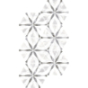 BARDIGLIO HEXAGON FLOWER MAT 17,5X20 (P.64607)