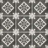 ART NOUVEAU PADUA BLACK MAT 20X20 (P.64677)