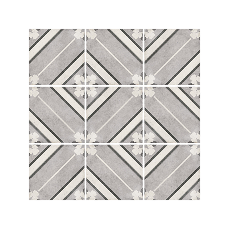 ART NOUVEAU INSPIRE GREY MAT 20X20 (P.64699)