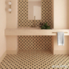 KASBAH FAWN MAT 12X12 (P.64797)