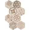 HEXATILE CEMENT GARDEN SAND HEXAGON MAT 17,5X20 (P.64829)