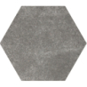 HEXATILE CEMENT BLACK HEXAGON MAT 17,5X20 (P.64837)