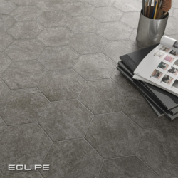 HEXATILE CEMENT BLACK HEXAGON MAT 17,5X20 (P.64837)