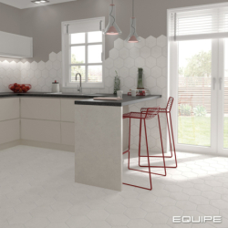 HEXATILE CEMENT WHITE HEXAGON MAT 17,5X20 (P.64843)